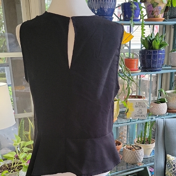 BCBG MaxAzria Womens Size M Asymmetrical Babydoll Top Whimsigoth, - Picture 6 of 8